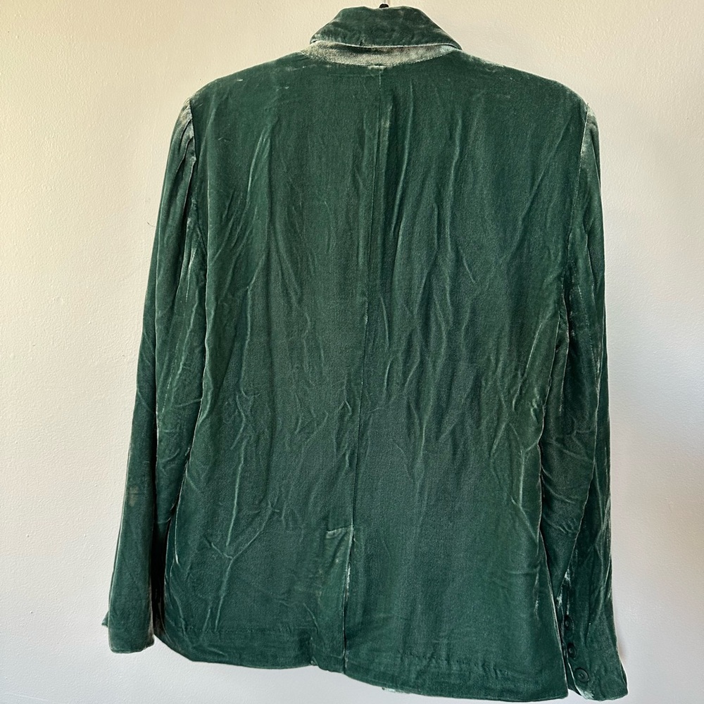 Sundance Deep Green Velvet Blazer - Picture 3 of 4